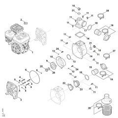 Motor and Pump for Stihl WP 600