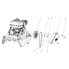 Drive Assembly for Wacker WPU1550AW