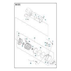 Motor Assembly for Husqvarna WS 442 HF