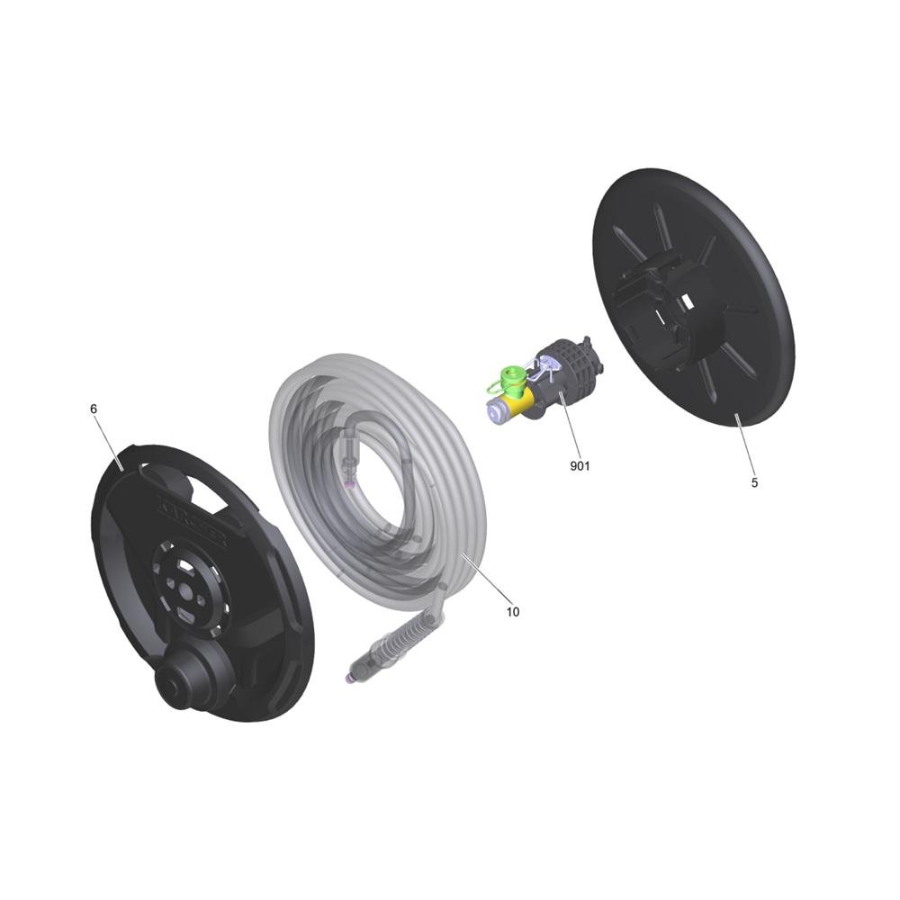 Hose Reel Assembly for Karcher K 3 Premium Power Control