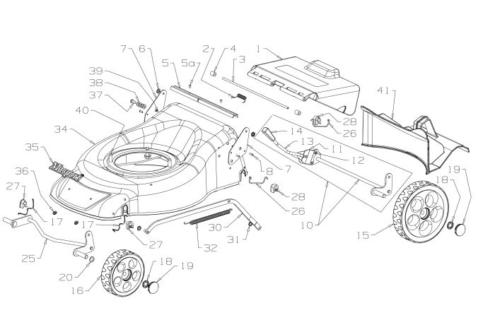 Deck Assembly for Masport 150ST L (2018 Aug 465738) Mower
