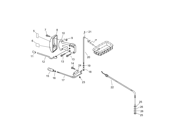 Throttle Lever for ECHO DM-4610