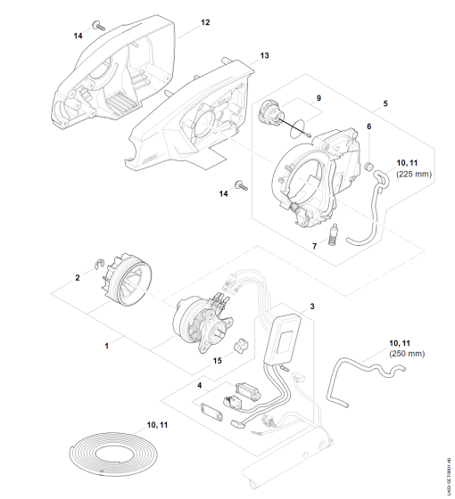 Motor & Housing for Stihl HTA 66