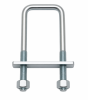 U Bolt Square Type 136 x 53 x 83mm, M12 Thread, 53mm Thread Length, Grade 8.8