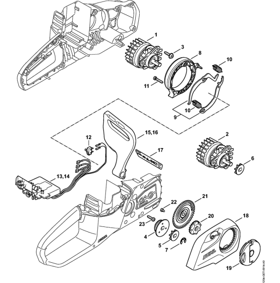 Stihl MSA120C Parts