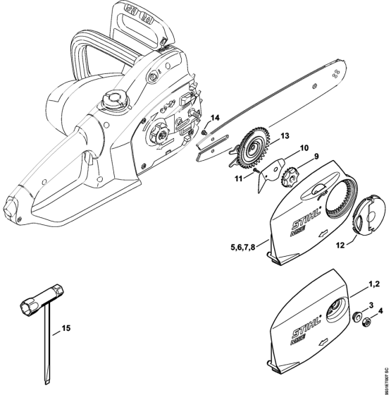Chain Sprocket Cover for Stihl