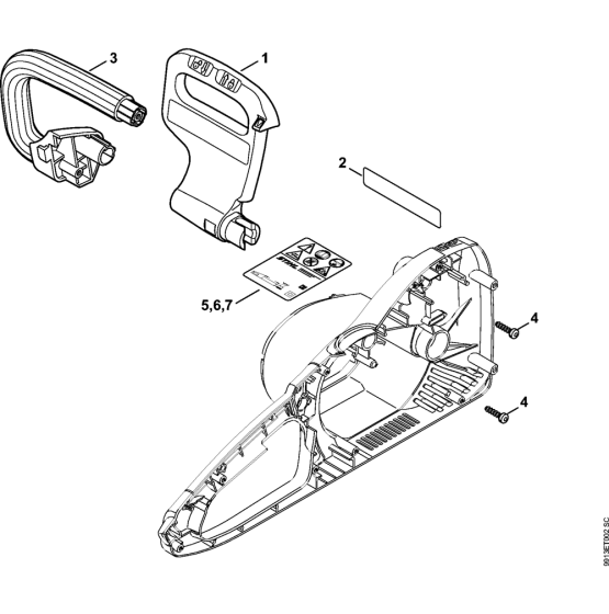 Hand Guard & Handlebar for Stihl