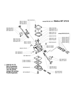 Carburetor Details for Husqvarna 240 L Trimmer/ Edgers