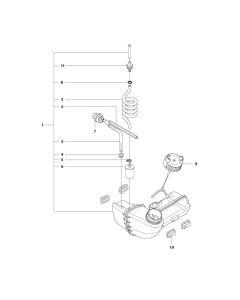 Fuel Tank Assembly for Husqvarna