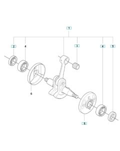 Crankshaft Assembly for 343FRM