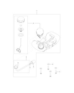 Fuel Tank Assembly for Husqvarna 541EA Auger