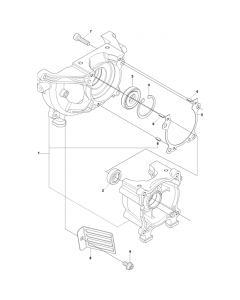Crankcase Assembly for Husqvarna 543AE15 Earth Auger