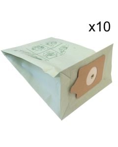 Vacuum Cleaner Paper Dust Bags for Henry Style Numatic Cleaners, Pack of 10