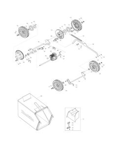 Grass Catcher & Wheel Assembly