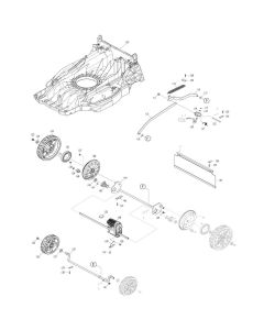 Wheel Assembly for Makita DLM539