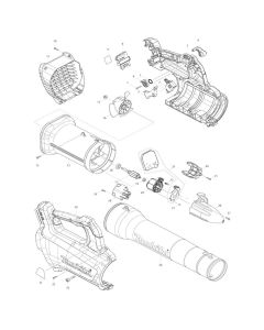 Makita DUB184 Blower Assembly