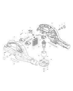 Makita DUB361 Blower Assembly