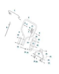 Handle Assembly for Husqvarna LB 553SQe