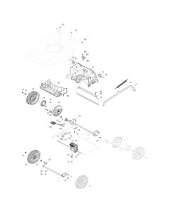 Wheel Assembly for Makita LM002G