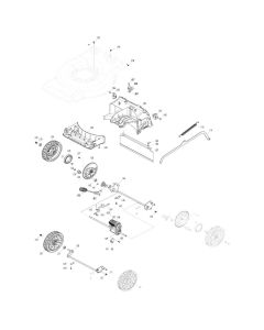 Wheel Assembly for Makita LM004J