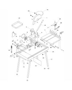 Main Assembly for Altrad Belle BC350 Bench Saw