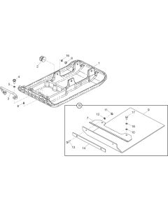 Baseplate Assembly (PCLX 32 & 40) for Belle Forward Plate Compactor