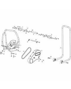 Bedplate Assembly for Belle PCLX 32, 32S & 40 Forward Plate Compactor