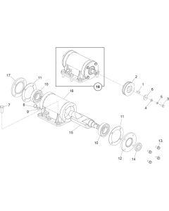 Vibrator Assembly for Belle PCLX 32, 32S & 40 Forward Plate Compactor