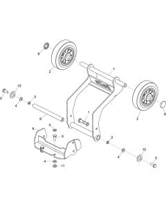 Wheel Kit Option for Belle PCX 13/40E+ Forward Plate Compactor