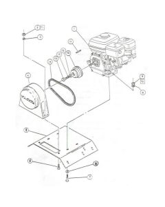 Engine Assembly for Wacker PVP75A Plate Compactor