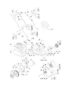 Complete Product Assembly for Flymo QUICKSILVER 5145HW Mowers