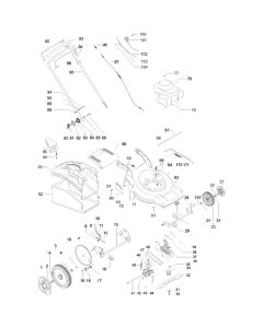 Complete Product Assembly for Flymo QUICKSILVER 5160HW Mowers