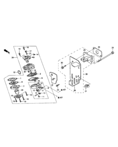 Carburetor  for HONDA UMK422 Brushcutters