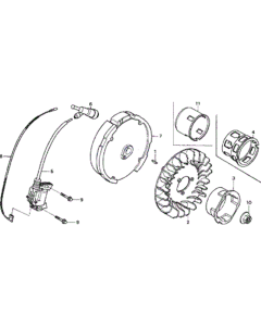 Flywheel Assembly for Honda WB20XT Water Pump