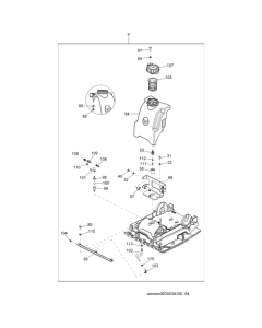 Water System Kit Assembly for Wacker WPU1550A-L 5000630124 (Petrol) Rev. 106 Reversible Plate Compactors