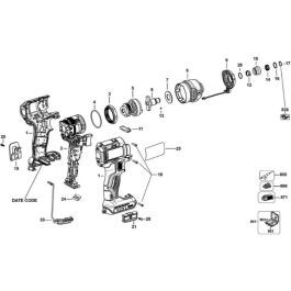 Main Assembly for DeWalt DCF888 Type 1 Impact Driver L S Engineers