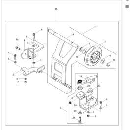 Trolley Assembly for Wacker VP1340A 5100029061 Honda Rev.101