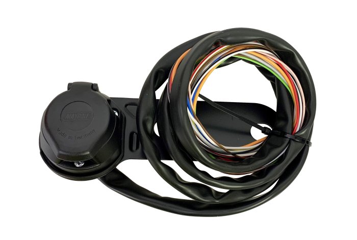Professional 13 Pin Socket Assembly With Mounting Plate