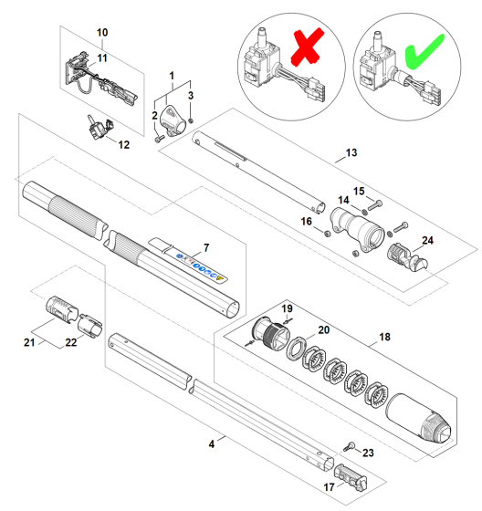 Drive Tube for Stihl HTA 86