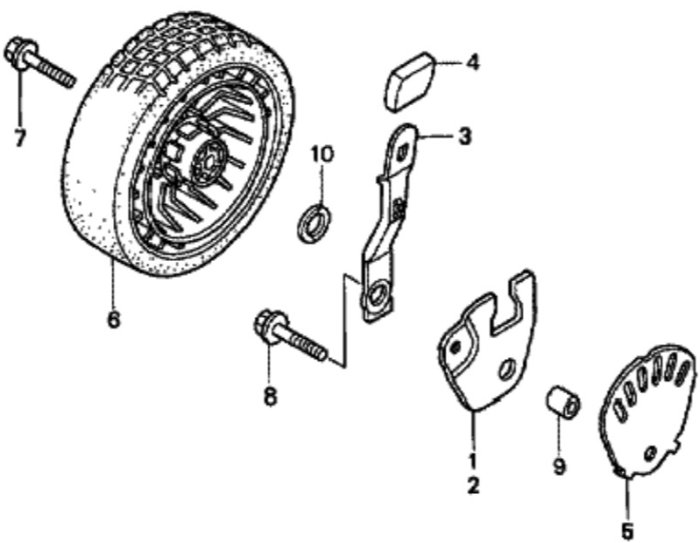 Front Wheel for Honda HRG536C