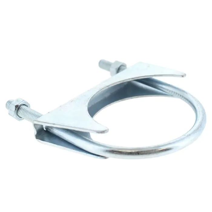 Size Exhaust Clamps 'U' Clamp 80mm Zinc Plated Sold Individually 