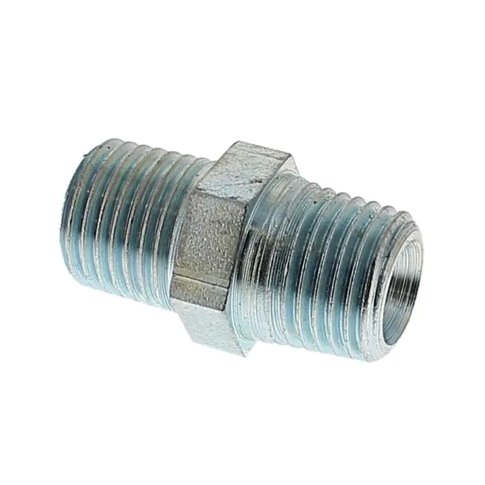 PCL DOUBLE ADAPTOR MALE THREAD 1/4" BSP TO 1/4" BSP QTY 1 