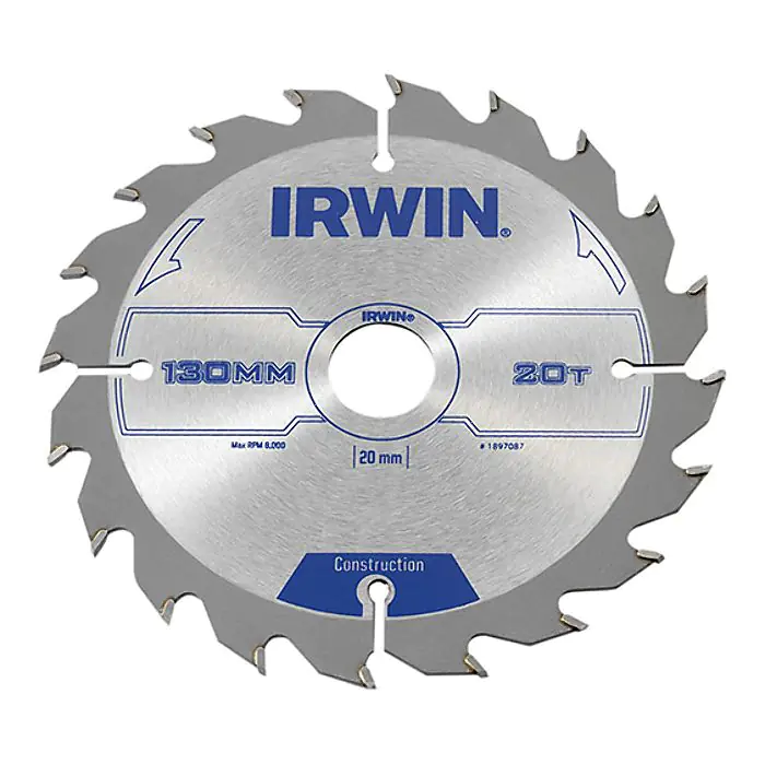 IRWIN Circular Saw Blade 130 x 20mm x 20T ATB IRW1897087 