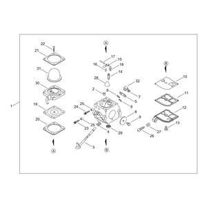 Carburettor for ECHO RM-4300