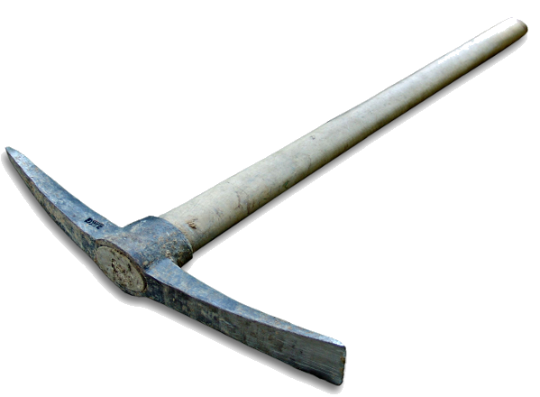 Pick Axe with Hardwood Handle