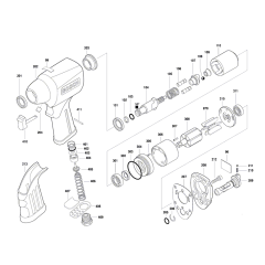 Pneumatic Impact Wrench Assembly