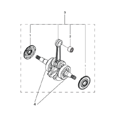Crankshaft Assembly for Husqvarna 120 Mark II Chainsaws