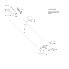 Shaft & Handle for Husqvarna 124 L