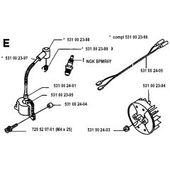 Ignition System for Husqvarna 125RD Brushcutters