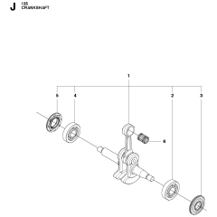 Crankshaft Assembly for Husqvarna 135 Chainsaw